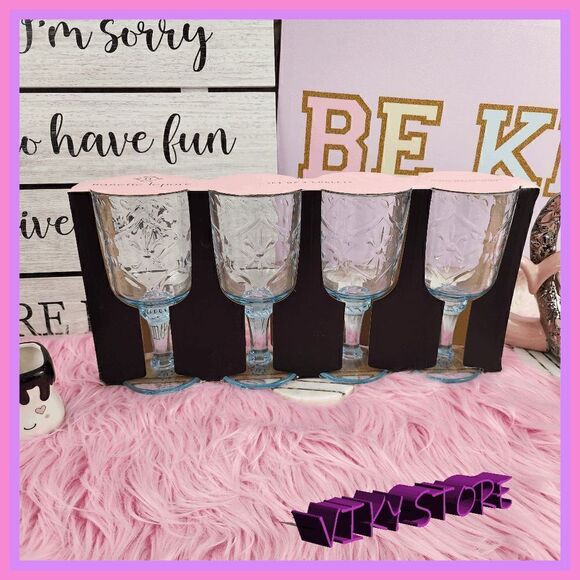 NWT {Nannette} {Lepore} Goblet Set: Elegant Dining Delight! NWT - Picture 1 of 4